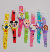 Cartoon Characters Digital Wrist Watch Scale Strip Watch For Boys